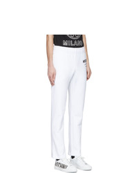 Мужские белые спортивные штаны от Moschino