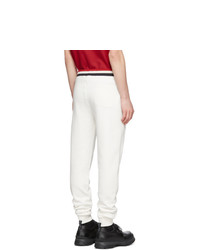 Мужские белые спортивные штаны от Moncler