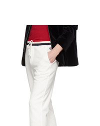 Мужские белые спортивные штаны от Moncler