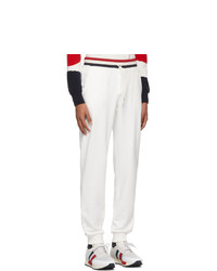Мужские белые спортивные штаны от Moncler