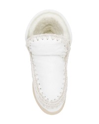 Белые угги от Mou