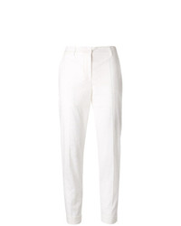 Белые узкие брюки с вышивкой от P.A.R.O.S.H.