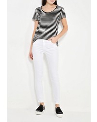 Белые узкие брюки от adL