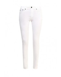 Белые узкие брюки от Bruebeck