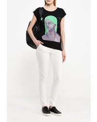 Белые узкие брюки от Bruebeck