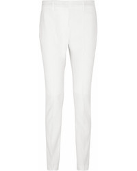 Белые узкие брюки от Burberry