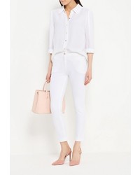 Белые узкие брюки от Cavalli Class