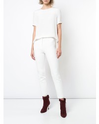 Белые узкие брюки от Adam Lippes