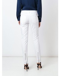 Белые узкие брюки от Maison Margiela