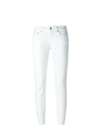 Белые узкие брюки от Dondup