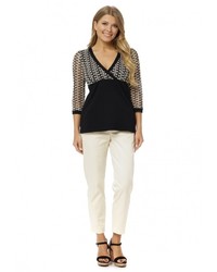 Белые узкие брюки от Gloss