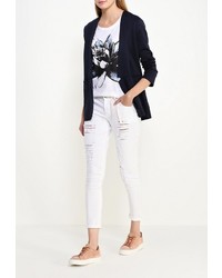 Белые узкие брюки от Lovini