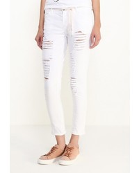 Белые узкие брюки от Lovini