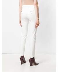 Белые узкие брюки от Incotex