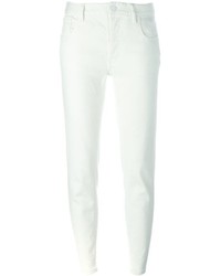 Белые узкие брюки от Maison Margiela