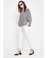 Белые узкие брюки от Motivi