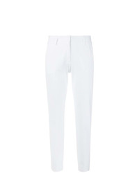 Белые узкие брюки от Piazza Sempione