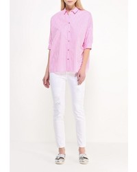 Белые узкие брюки от Pinko