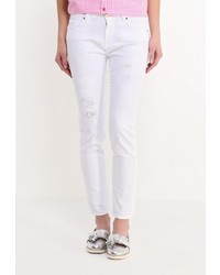 Белые узкие брюки от Pinko