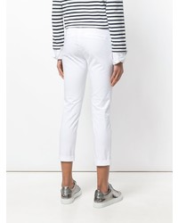 Белые узкие брюки от Fay