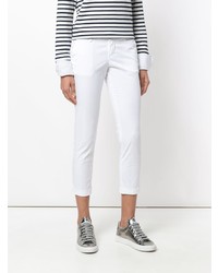 Белые узкие брюки от Fay