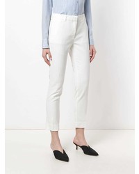Белые узкие брюки от Mauro Grifoni