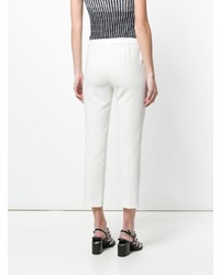 Белые узкие брюки от Theory