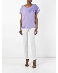 Белые узкие брюки от Ermanno Scervino