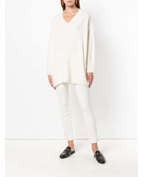 Белые узкие брюки от The Row