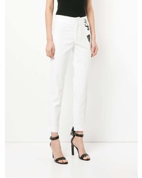 Белые узкие брюки от Juan Hernandez Daels