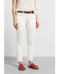 Белые узкие брюки от Violeta BY MANGO