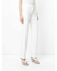 Белые узкие брюки от Dion Lee