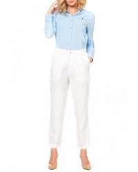 Белые узкие брюки от Yukostyle