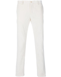 Мужские белые хлопковые брюки от Etro