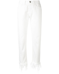 Белые хлопковые джинсы скинни от 3x1