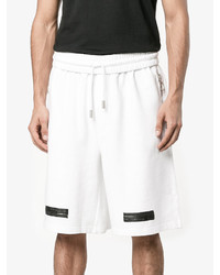 Мужские белые хлопковые шорты с принтом от Off-White