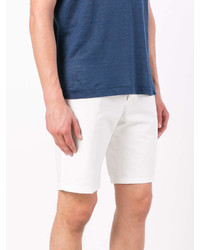 Мужские белые хлопковые шорты от Loro Piana