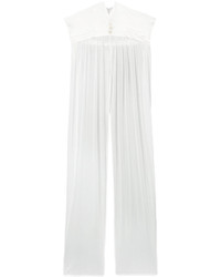 Женские белые шелковые брюки от Ann Demeulemeester