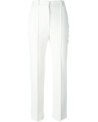 Женские белые шелковые брюки от Givenchy