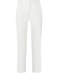 Женские белые шелковые брюки от Roland Mouret