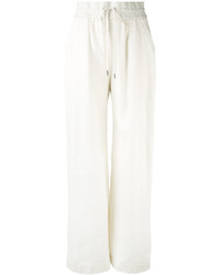 Женские белые шелковые брюки от Zimmermann