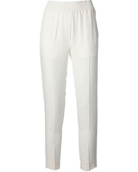 Белые шелковые узкие брюки от 3.1 Phillip Lim