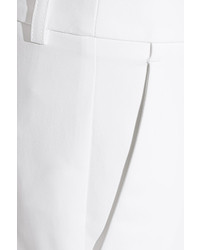 Белые шелковые узкие брюки от Michael Kors