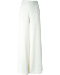 Белые шелковые широкие брюки от Ralph Lauren