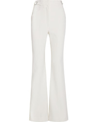 Белые шерстяные брюки-клеш от Proenza Schouler