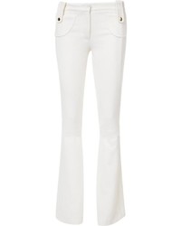 Женские белые шерстяные брюки от Derek Lam