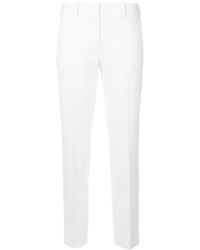Женские белые шерстяные брюки от Ermanno Scervino