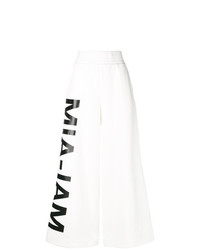 Белые широкие брюки с принтом от Mia-Iam