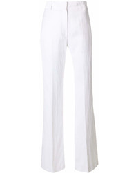 Белые широкие брюки от Ann Demeulemeester