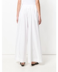 Белые широкие брюки от Erika Cavallini